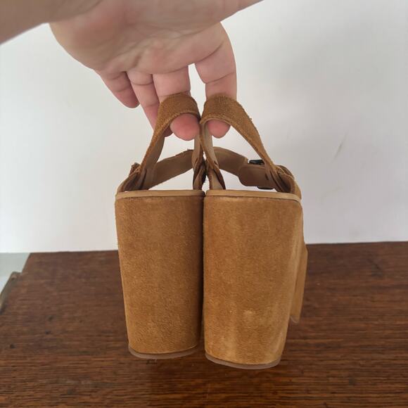 NWOT Kork-Ease  Suede Elysse Platform Sandals Size 6 - Picture 4 of 7